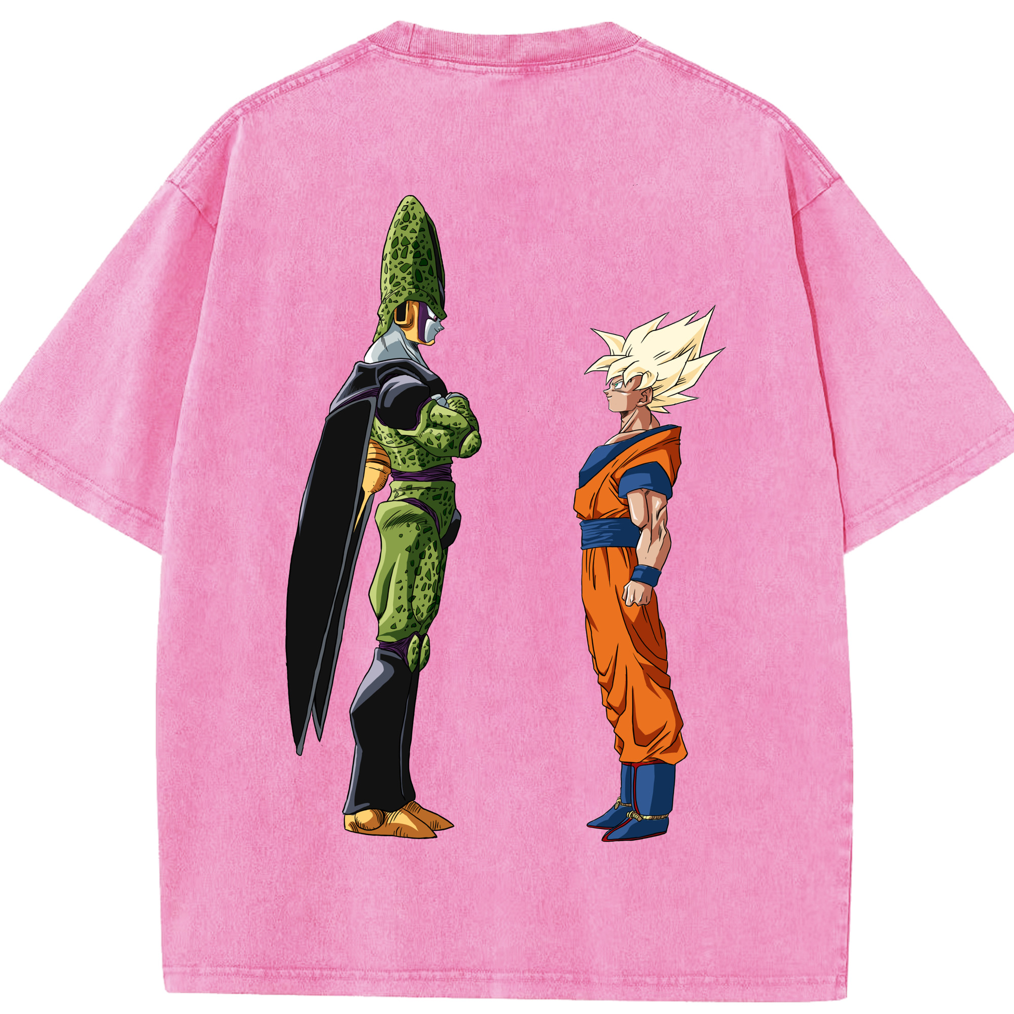 （画像用） ドラゴンボール DRAGON BALL 綿100% ヴィンテージ風 半袖Tシャツ（背面プリント）